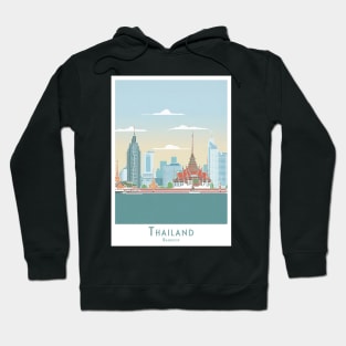 Bangkok Skyline and Temples Hoodie